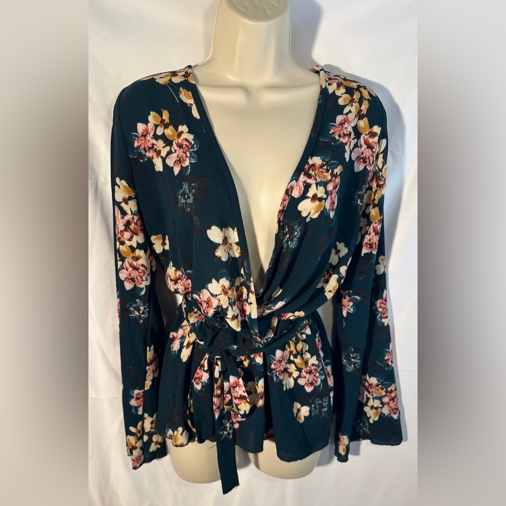 Floral tie top